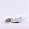 Paul Green Pearl Heel Bungee Trainer - White Gold Leather
